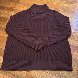 Banana Republic Maroon Sweater Large